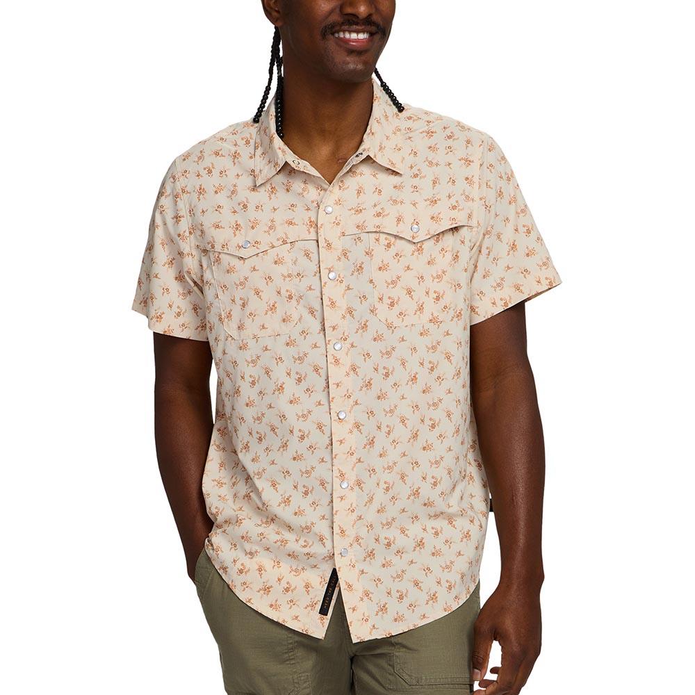 Howler Brothers Open Country Tech Shirt Mens in Rancher Floral Sand