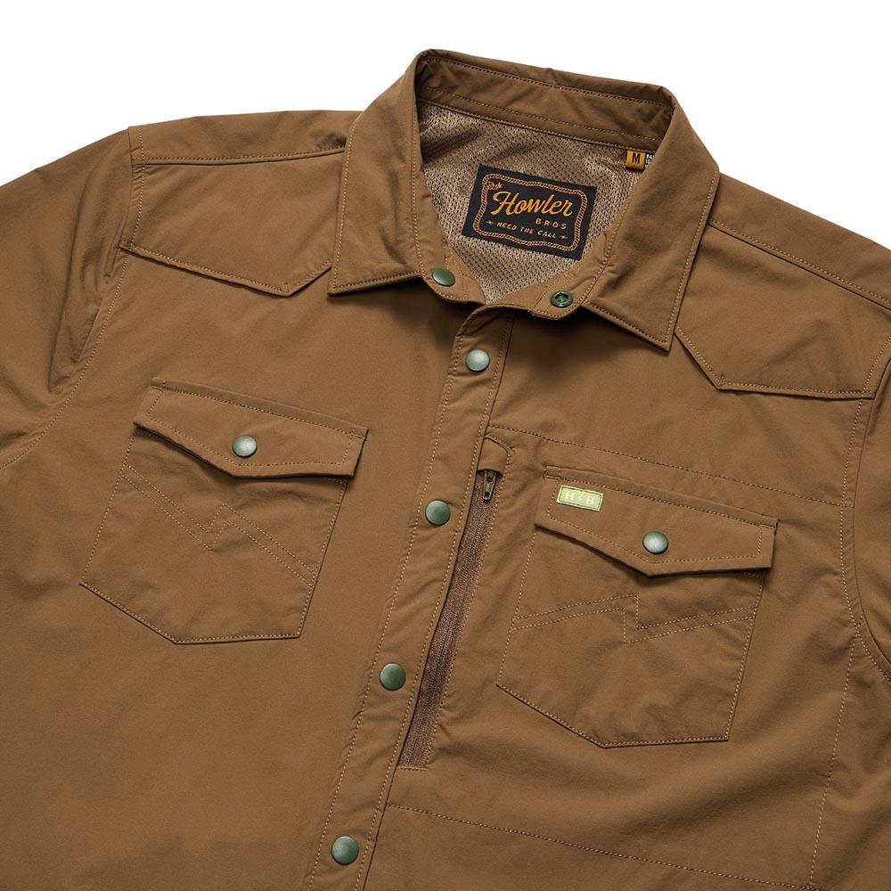 Howler Brothers Emerger Tech Shirt in Teak