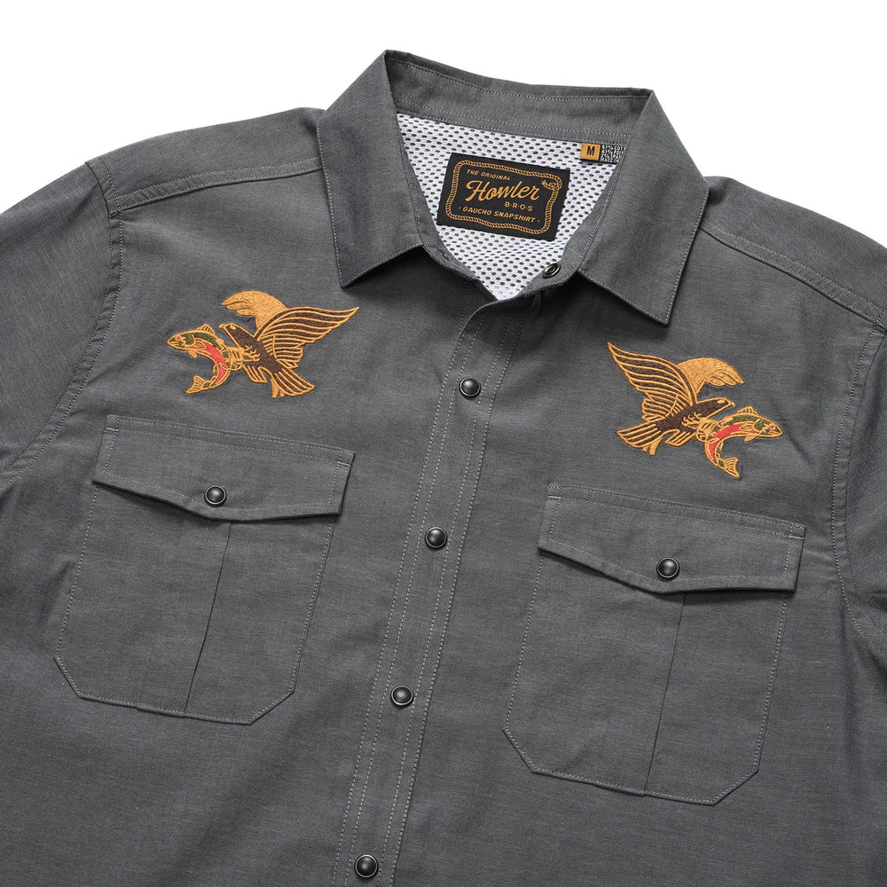 Howler Brothers Gaucho Snapshirt Mens in Osprey Prey