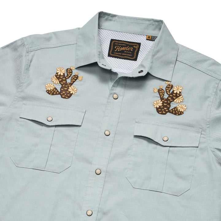 Howler Brothers Gaucho Snapshirt Mens in Prickly Pears