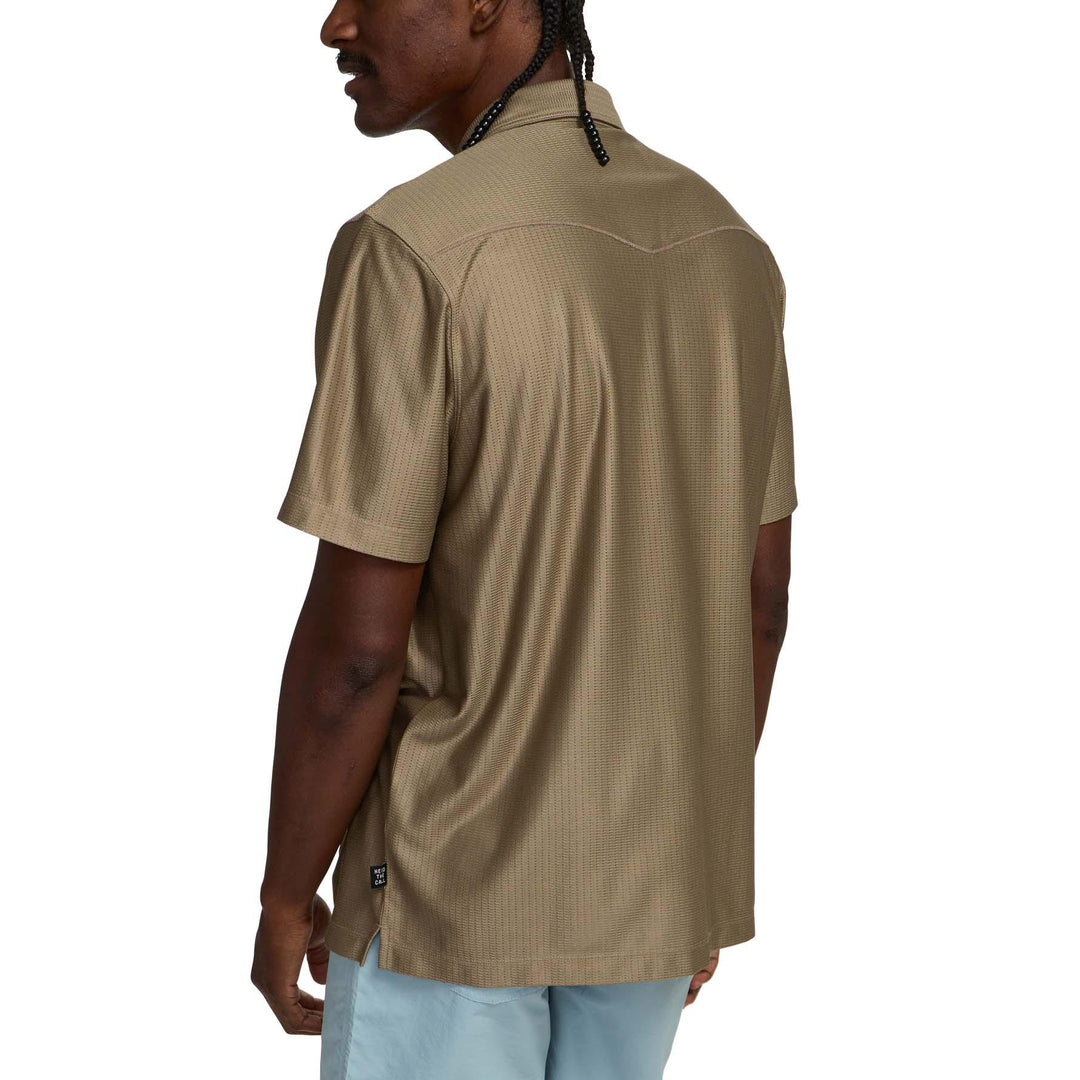 Howler Brothers Ranchero Tech Polo Shirt Mens in Faded Olive