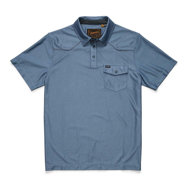 Howler Brothers Ranchero Tech Polo Shirt Mens in Mirage Blue
