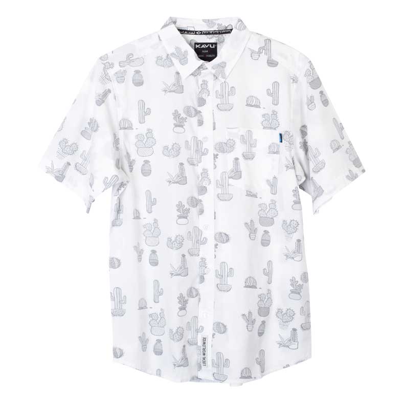 Kavu Festaruski Shirt Mens in Cactus Fade