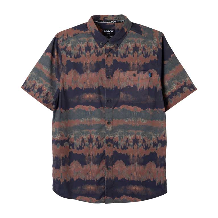 Kavu River Wrangler Shirt Mens in Duff Tie Dye