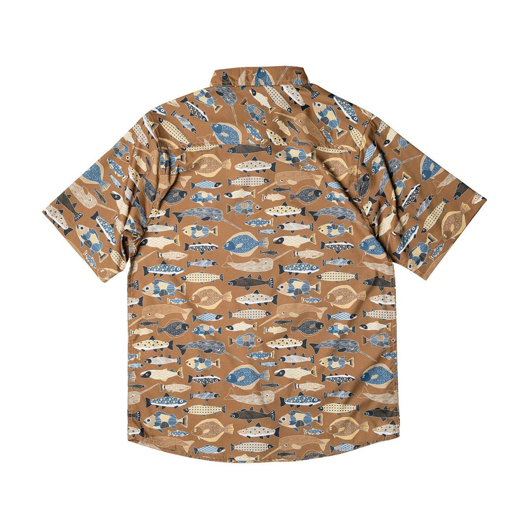 Kavu River Wrangler Shirt Mens in Fish Fill