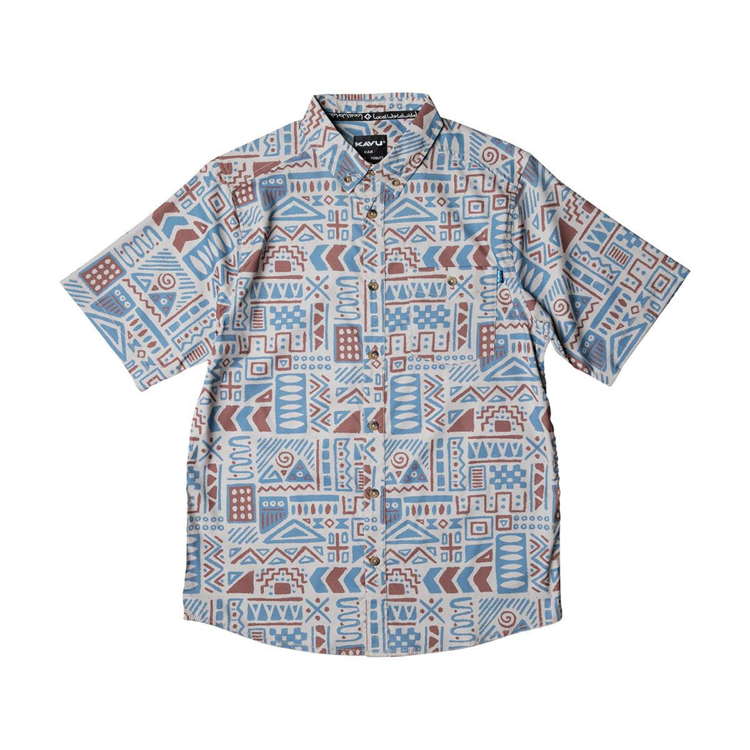 Kavu River Wrangler Shirt Mens in Sidewalk Chalk