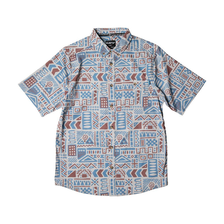 Kavu River Wrangler Shirt Mens in Sidewalk Chalk