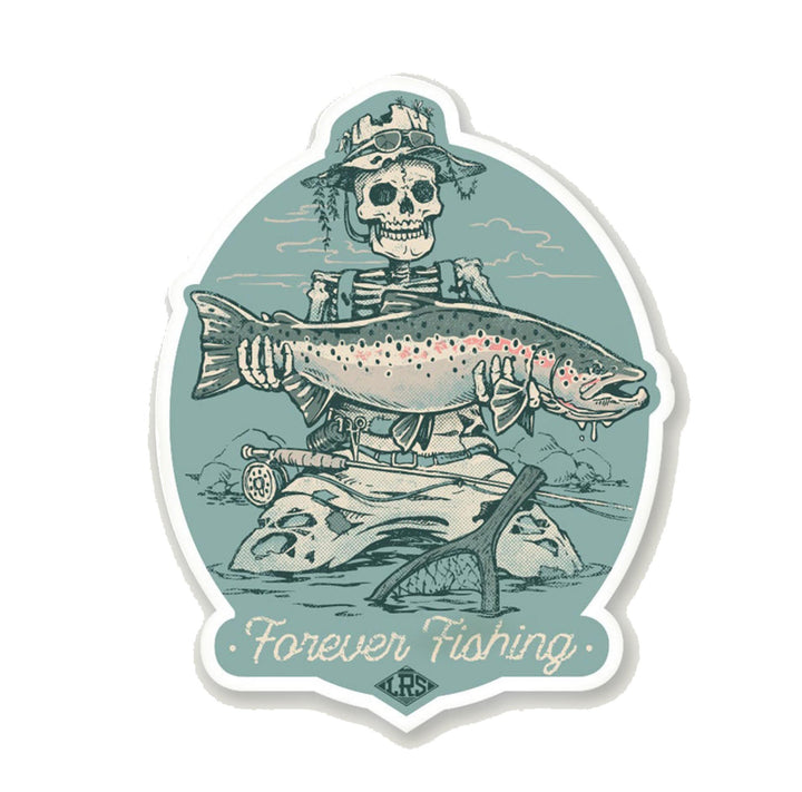 Lakes Rivers Streams Forever Fishing Decal in Steelhead