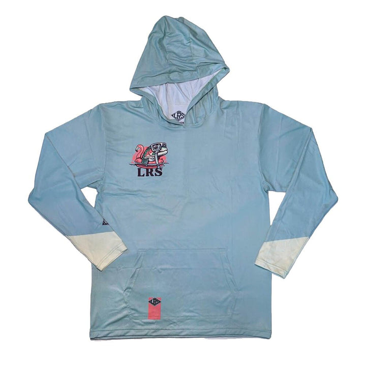 Lakes Rivers Streams Reverse Snorkel Hoodie Men's in Light Blue