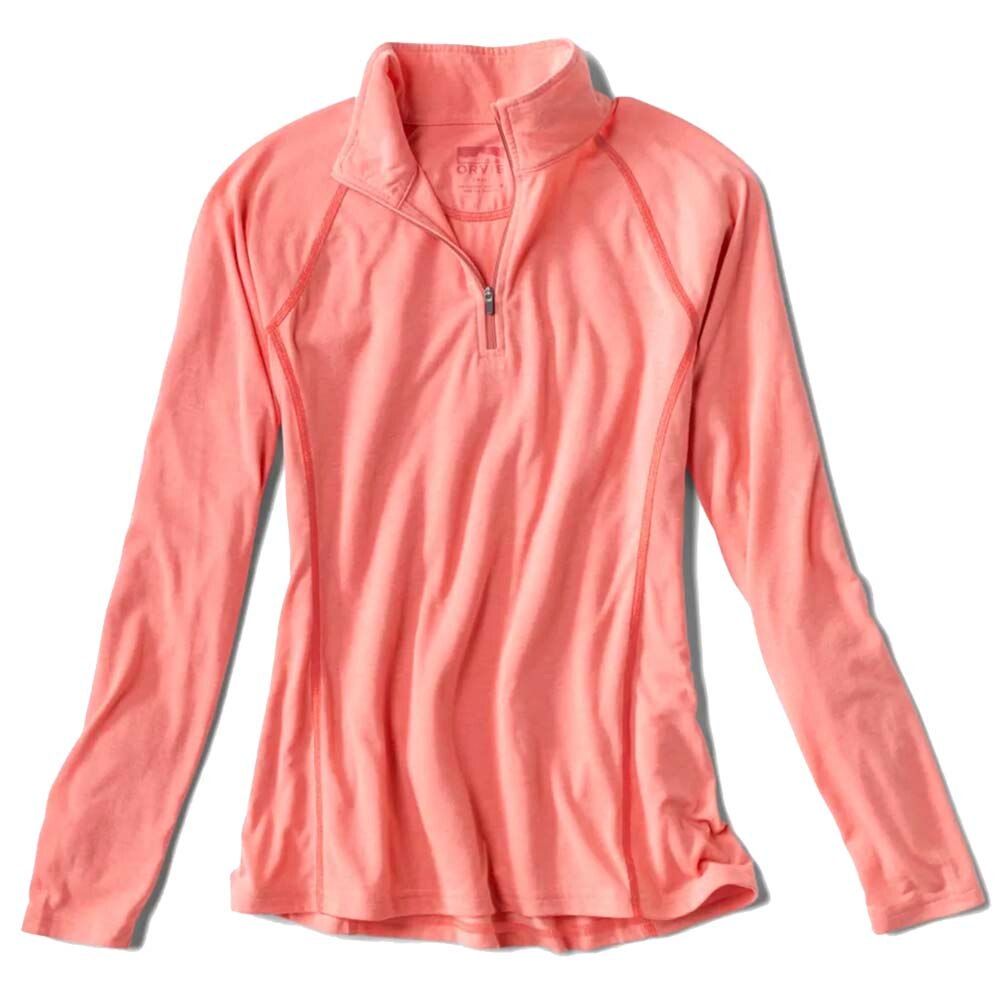 Orvis Dri Release Casting Long Sleeve 1/4Zip Women's in Clay