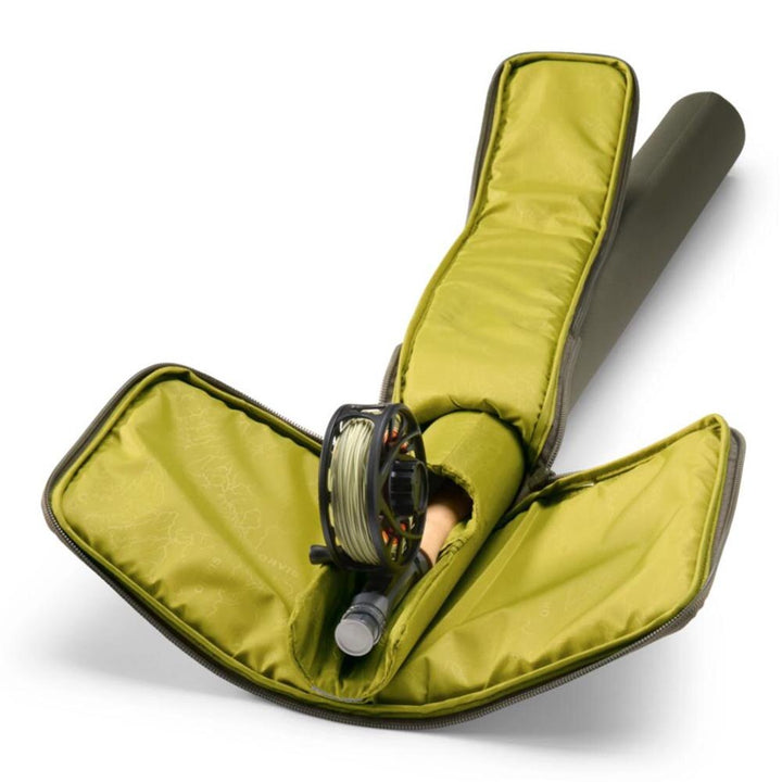 Orvis Single Rod and Reel Case in Dusty Olive