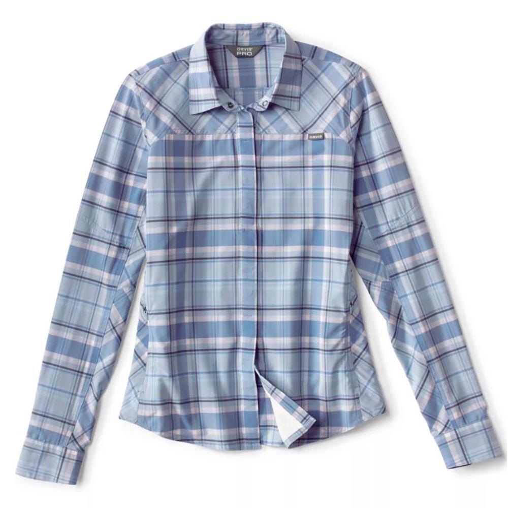 Orvis Pro Stretch Long Sleeve Shirt - Women's - Lilac Plaid Orvis Pro Stretch Long Sleeve Shirt - Women's - Lilac Plaid