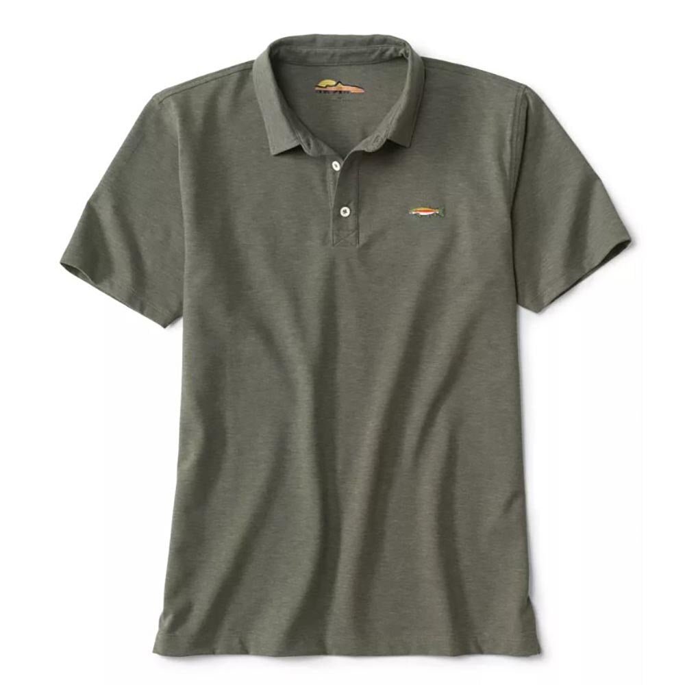 Orvis Anglers Performance Polo Men's in Evergreen