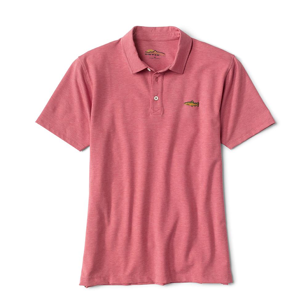 Orvis Anglers Performance Polo Men's in Faded Red