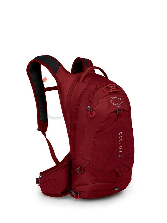 Osprey Raptor 10 Backpack with Reservoir in Wildfire Red