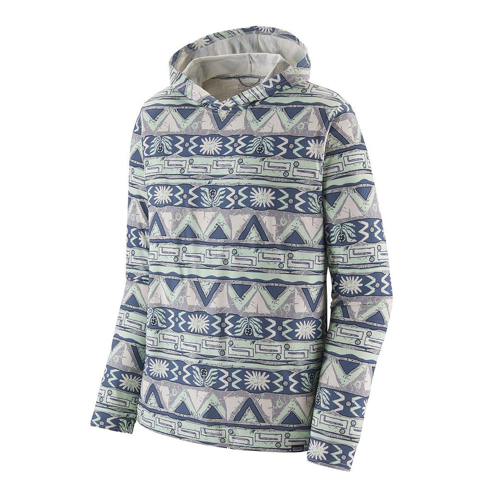 Patagonia Capilene Cool Daily Hoody Men's in High Hopes Geo Wispy Green