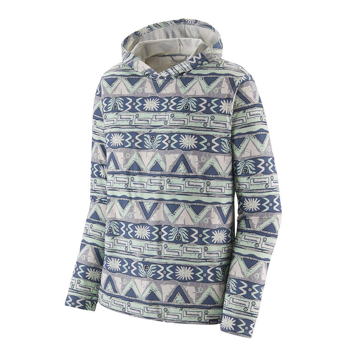 Patagonia Capilene Cool Daily Hoody Men's in High Hopes Geo Wispy Green