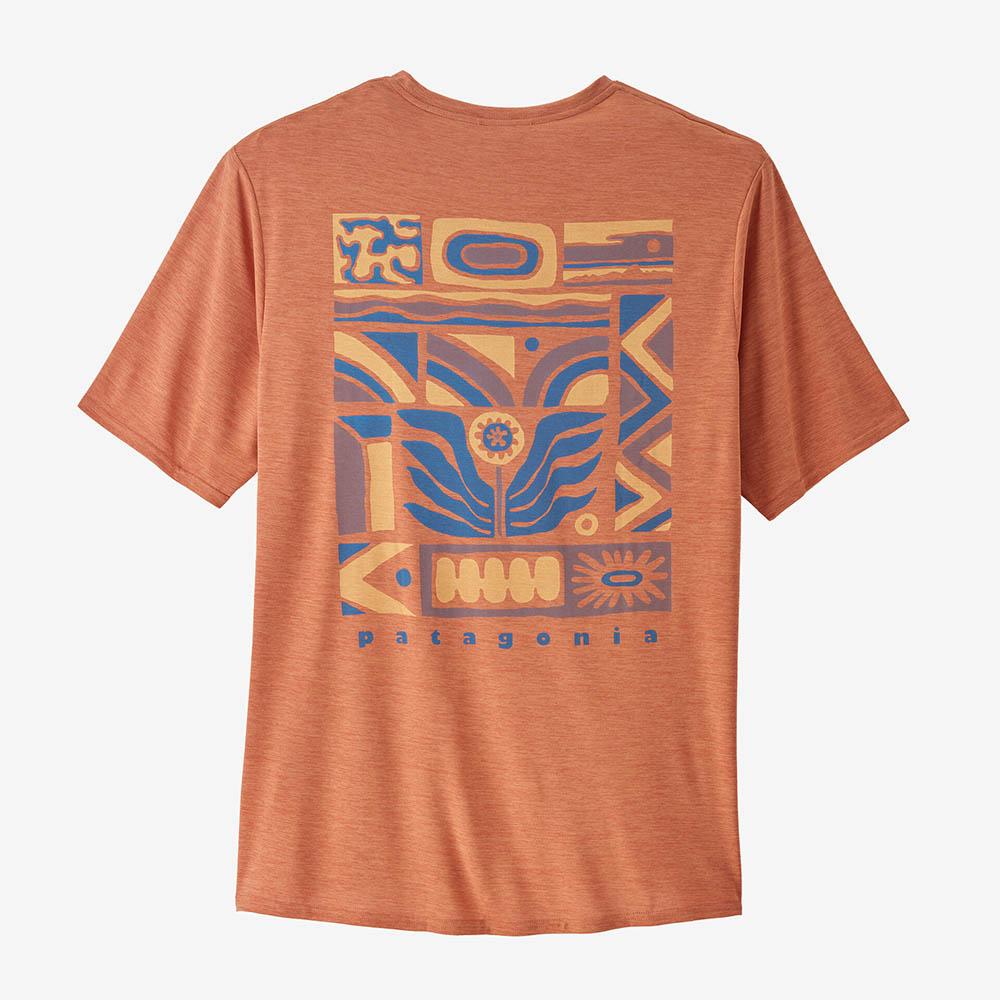 Patagonia Capilene Cool Daily Graphic Shirt Men's in Dawn To Dusk Sienna Clay XDye