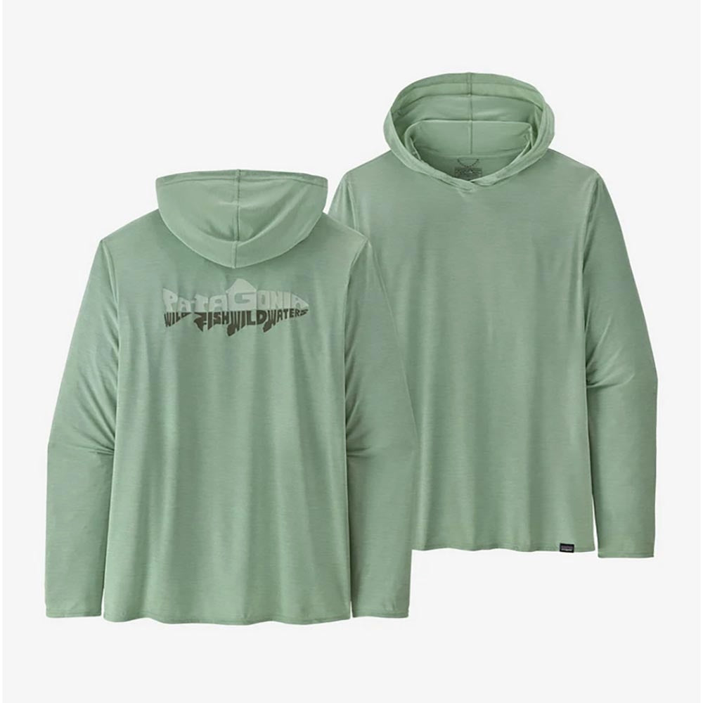 Patagonia Cap Cool Daily Graphic Relaxed Hoody Men's in Wild Waterline Tea Green XDye