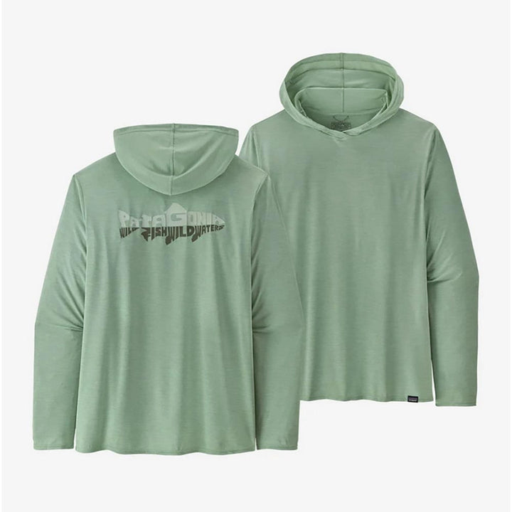 Patagonia Cap Cool Daily Graphic Relaxed Hoody Men's in Wild Waterline Tea Green XDye
