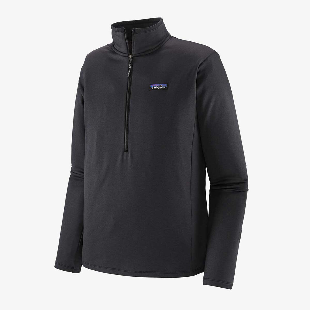 Patagonia R1 Daily Zip Neck Top Men's in Ink Black