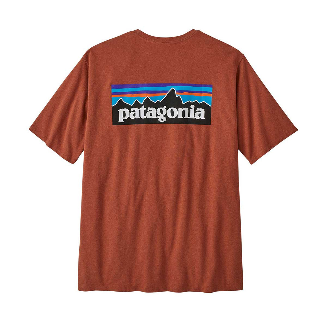 Patagonia P6 Logo Responsibill Tee Men's in Quartz Coral