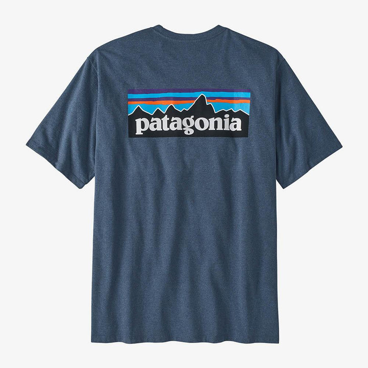 Patagonia P6 Logo Responsibill Tee Men's in Utility Blue