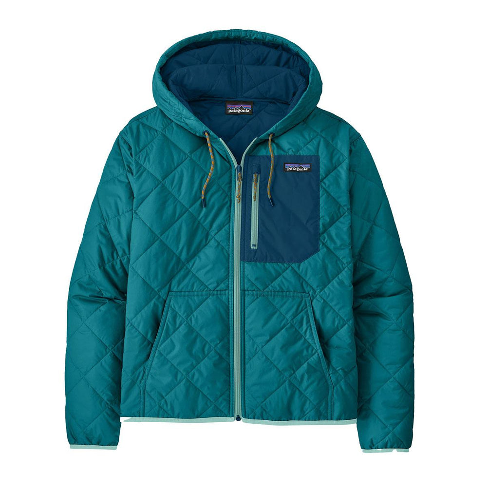 Patagonia Diamond Quilted Bomber Hoody Women's in Belay Blue