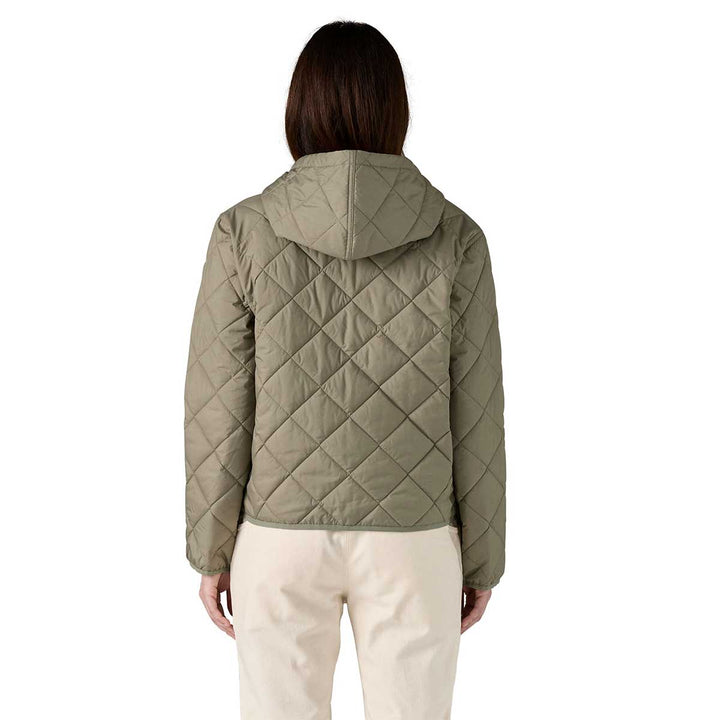 Patagonia Diamond Quilted Bomber Hoody Women's in River Rock Green