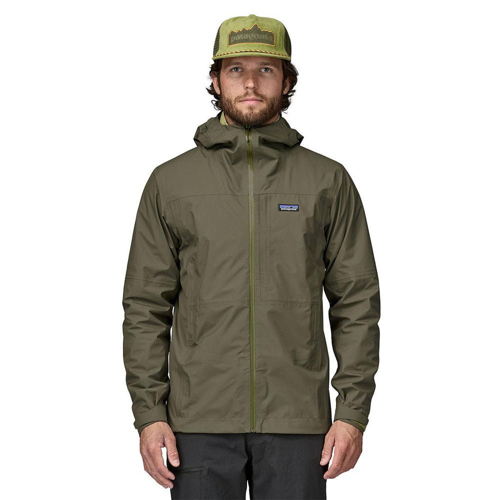 Patagonia Boulder Fork Rain Jacket Men's in Basin Green