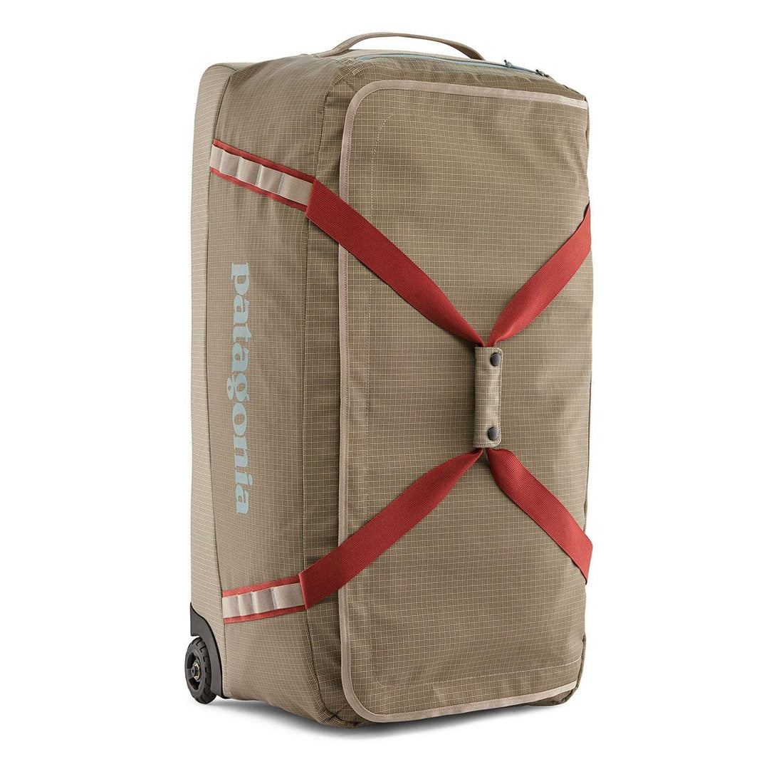 Patagonia Matte Black Hole Wheeled Duffel 100L in Seabird Grey