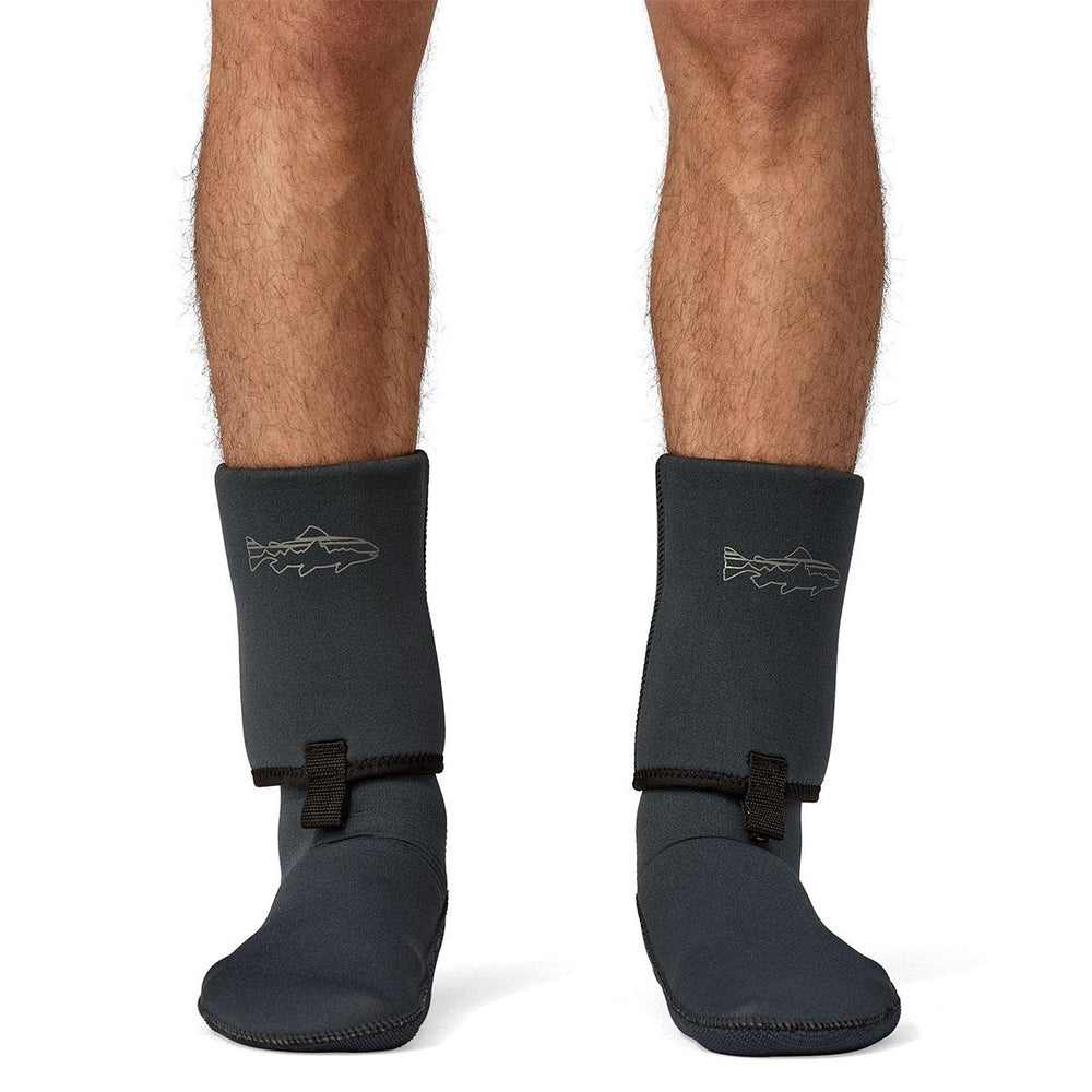 Patagonia Yulex Wading Socks with Gravel Guard in Black