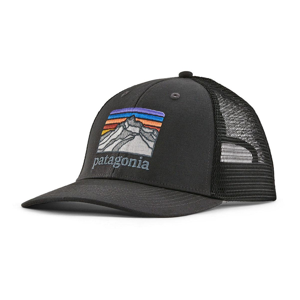 Patagonia Line Logo Ridge LoPro Trucker Hat in Ink Black