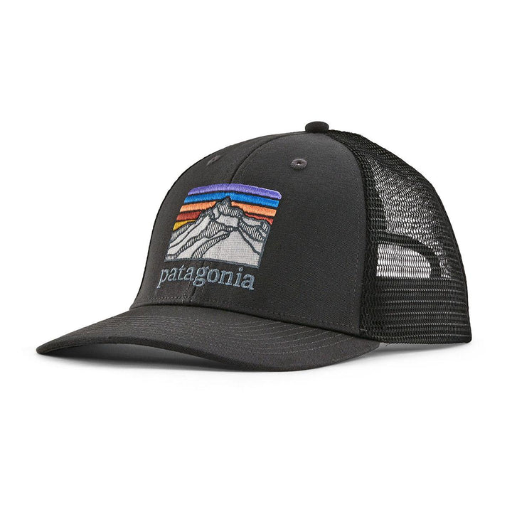Patagonia Line Logo Ridge LoPro Trucker Hat in Ink Black