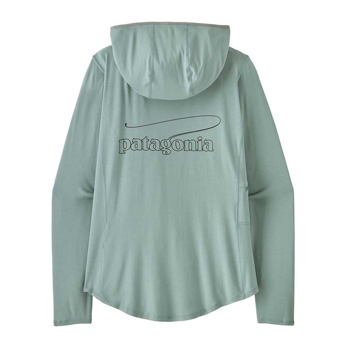 Patagonia Tropic Comfort Natural Graphic Hoody Women's in Casting Logo Thermal Blue