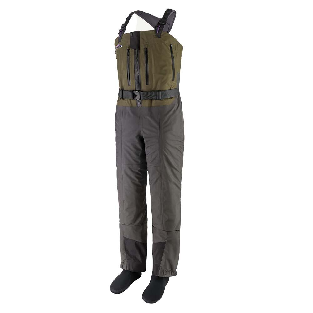 Patagonia Swiftcurrent Expedition Zip Front Waders Women's in Basin Green