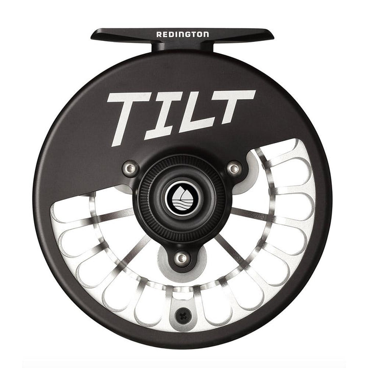 Redington Tilt Euro Nymph Fly Reel in Silver and Black