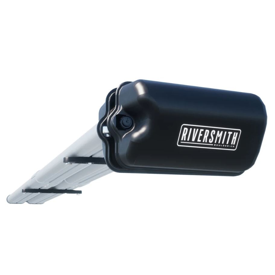 Riversmith 4Banger Rooftop Fly Rod Holder Low Profile Mount in Silver