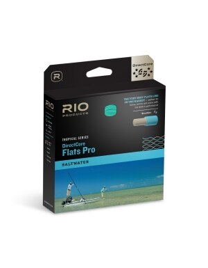 Rio Directcore Flats Pro Fly Line in Aqua and Orange and Sand