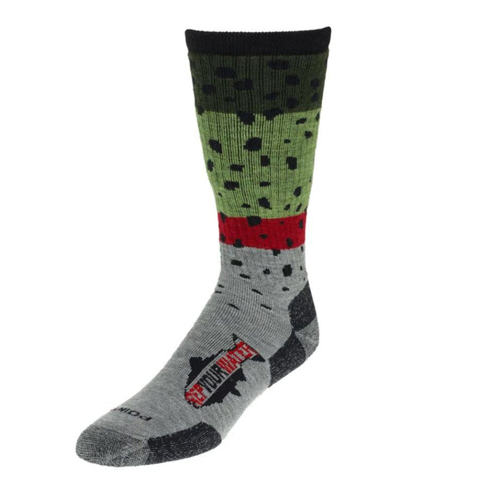 RepYourWater Trout Skin Midweight Wool Socks in Rainbow Trout