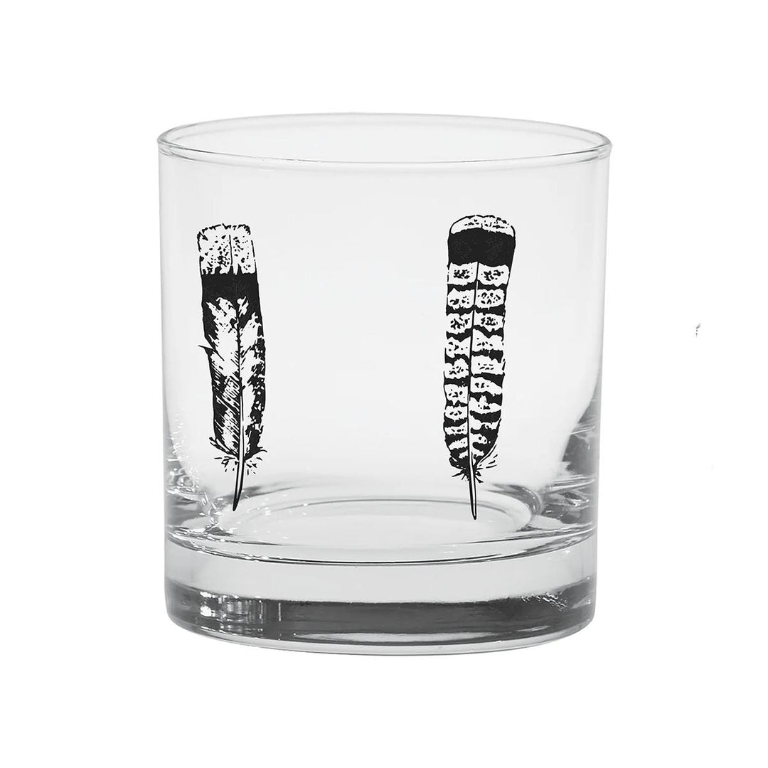 RepYourWater Old Fashioned Glasses in Grouse Feathers