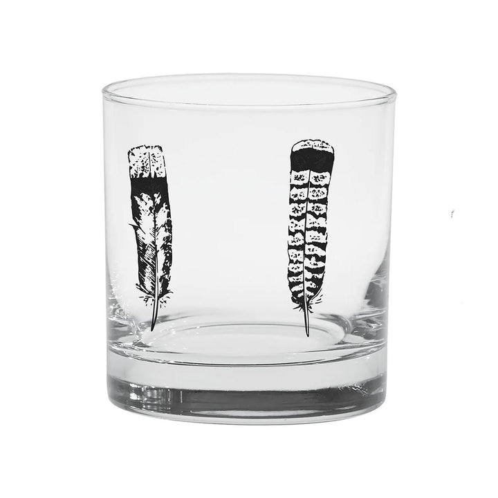RepYourWater Old Fashioned Glasses in Grouse Feathers