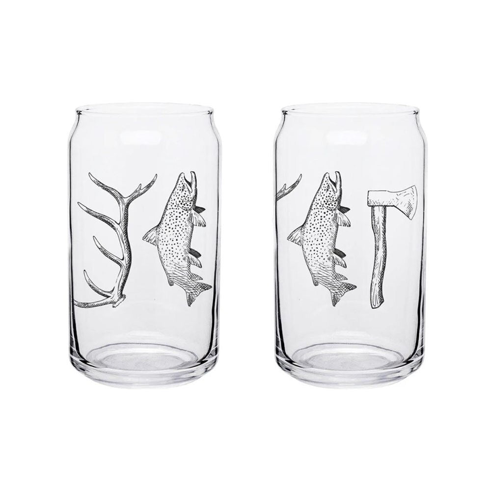 RepYourWater Beer Can Glass in Hunt Fish Camp