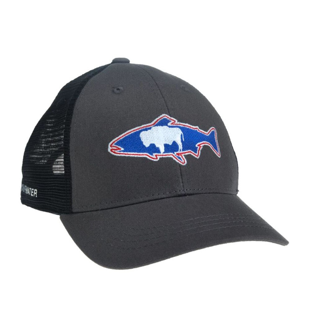 RepYourWater Wyoming Mesh Back Hat in Grey and Black
