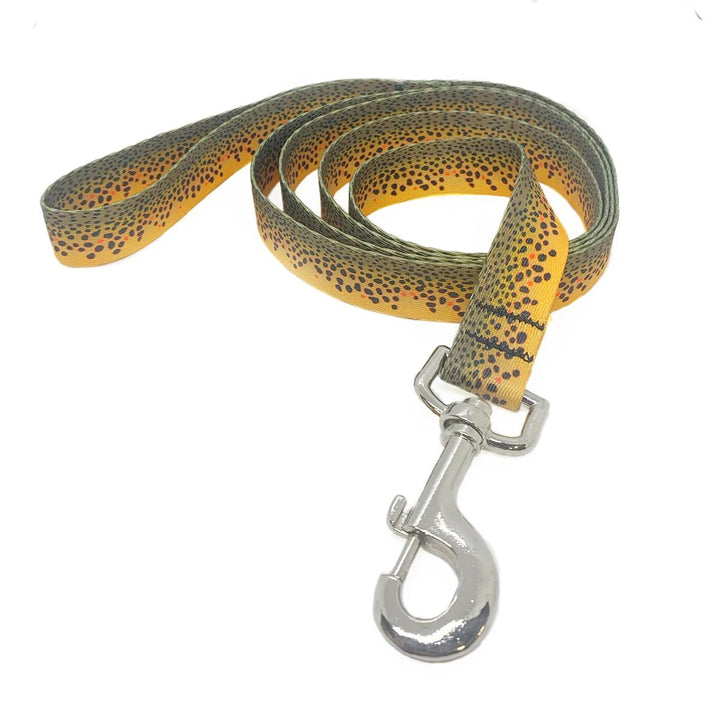 RepYourWater Dog Leash in Brown Trout Skin