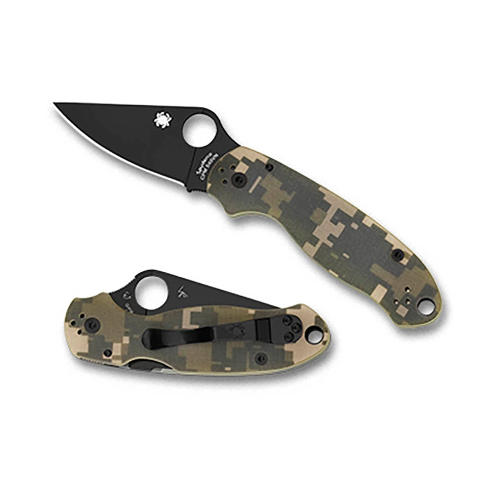 Spyderco Para 3 Knife in Camo Black