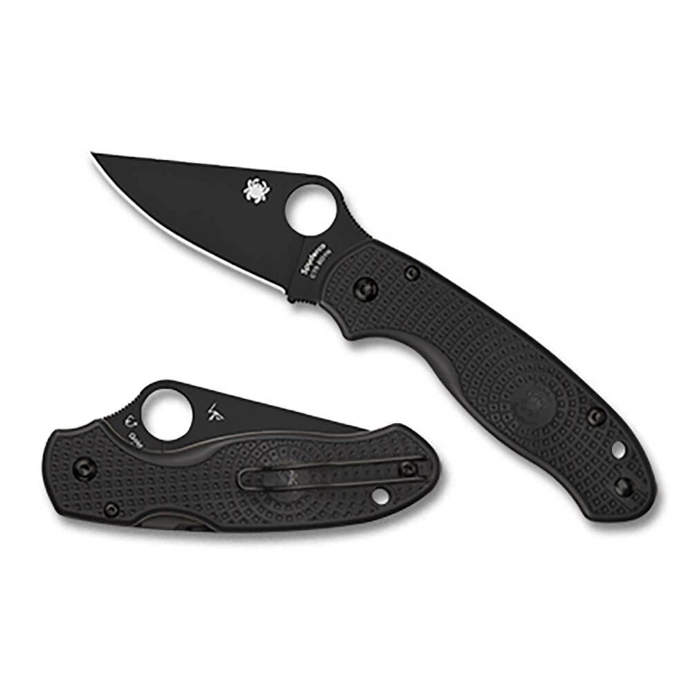 Spyderco Para 3 Knife in Lightweight Black and Black