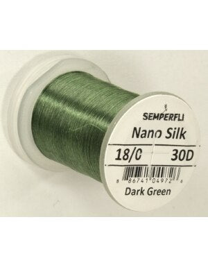 Semperfli Nano Silk Ultra 30D 18/0 in Dark Green