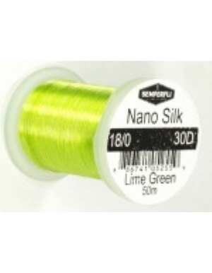 Semperfli Nano Silk Ultra 30D 18/0 in Lime Green and Light Green