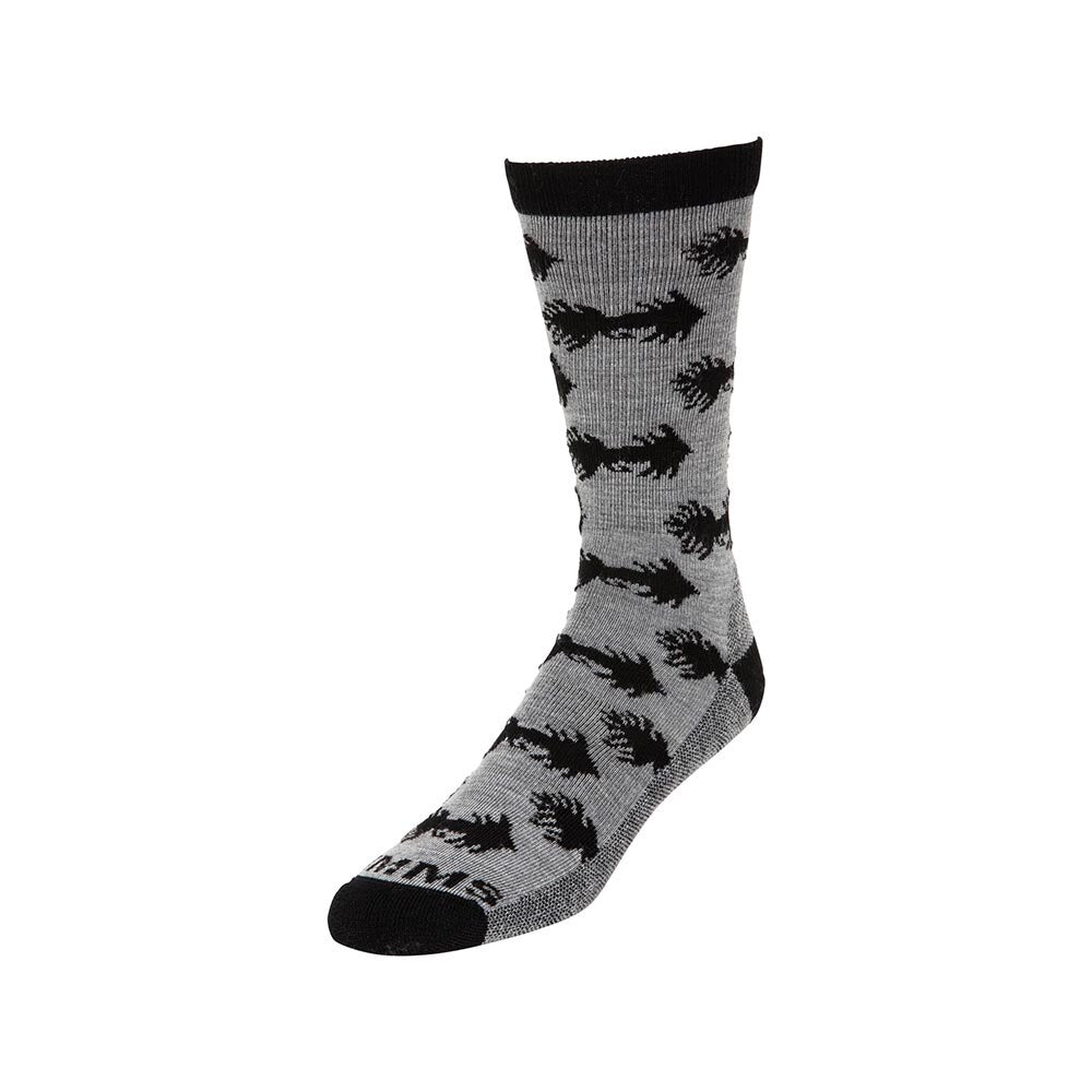 Simms Daily Sock Men's in Woolly Bugger Steel